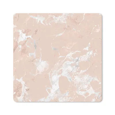 Produktbild von MuchoWow® Mauspad Mousepad Marmor - Rosa - Weiß 30x30 cm - Mousepads - Maus Mat - Pad - Mausunterlage - Gaming
