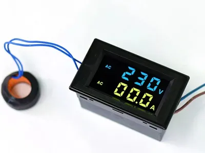 Obrázek produktu pro Naroote voltmetr, voltmetr digitální proudový měřič napětí s LCD displejem měřič napětí pro měření napětí proudu