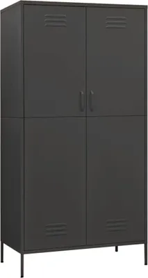 Produktbild von vidaXL Kleiderschrank Anthrazit 90x50x180 cm Stahl