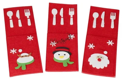 Immagine prodotto di Valigetta portaposate Decorazione per la tavola di Natale della vigilia