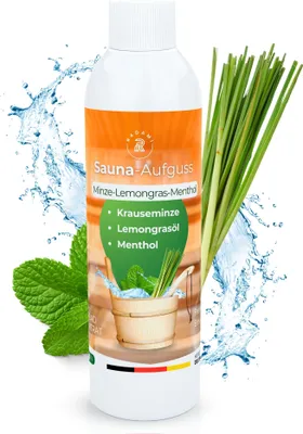 Produktbild von Saunaaufguss Sauna Aufguss Konzentrat Minze Lemongras Menthol 250ml