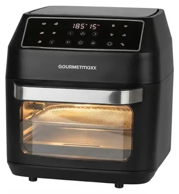 Produktbild von GOURMETmaxx XXL Heißluftfritteuse 12L Airfryer 1700W Minibackofen Grill Schwarz