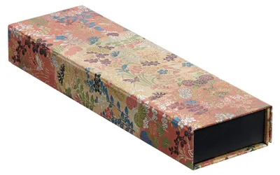 Produktbild von Kara-ori (Japanese Kimono) Pencil Case: Pencil Case with wrap closure, decorative printed cover paper