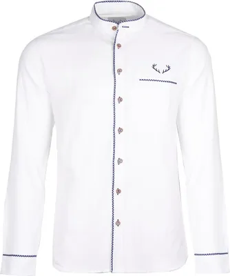 Produktbild von Trachtenhemd Noah weiß blau 3XL