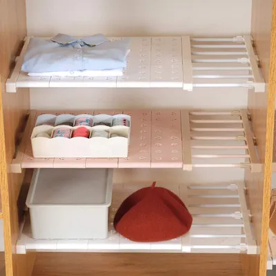 Productafbeelding van Famanu verstelbare opbergrekken - organizer voor keuken, badkamer en slaapkamer