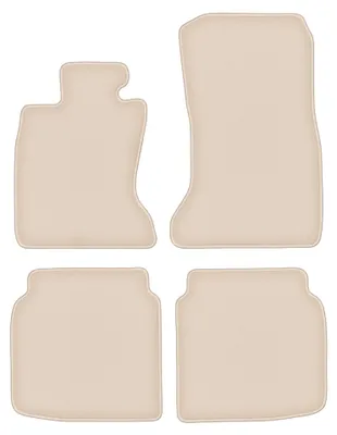 Productafbeelding van Velours automatten voor BMW 7 F02 2008-2015 (sedan) – 4-delig, beige, op maat – Wielganizator FORTUNA