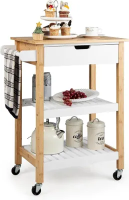 Produktbild von Famanu Küchenwagen Bambooholz - Natur