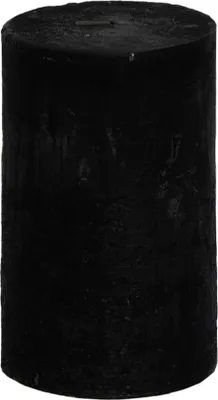 Produktbild von Stumpenkerze durchgefärbt schwarz 12 x Ø 7 cm