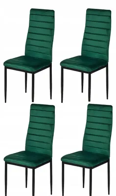 Obrázek produktu pro ModernHome LR-1494 Sada 4 ks jídelních židlí VELVET, zelená