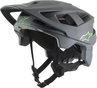 Image de Casque de vélo Alpinestars Vector Pro Atom Couleur : gris/vert, taille : S (51-55)