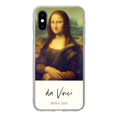 Produktbild von MuchoWow® Handyhülle Schutzhülle Hülle für iPhone X Mona Lisa - Leonardo da Vinci - Alte Meister Silikon Softcase Handy Hülle - Handyhülle
