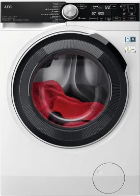 Produktbild von AEG LWR8E80610, Frontlader, Freistehend, Weiß, Links, Drehregler, Berührung, LED