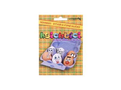 Obrázek produktu pro Samolepky na vajíčko Ksichtíci