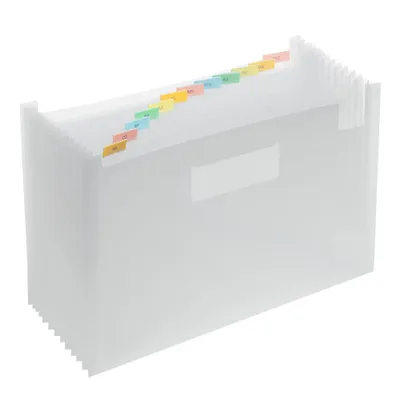 Image de FolderSys 70036-04 Porte-revues à compartiments transparent