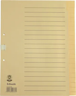 Produktbild von Register A4+ A-Z Papier chamois Packung mit 25 Stück
