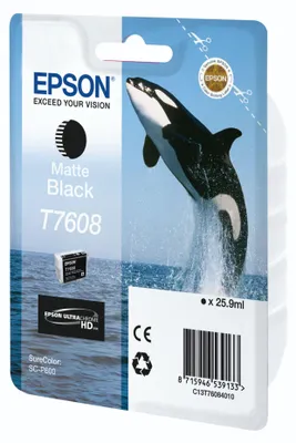 Produktbild von Epson T7608 M Black, Schwarz, 25,9 ml, 1 Stück(e), Einzelpackung