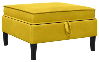 Produktbild von vidaXL Sofa-Hocker mit Stauraum Gelb Samt