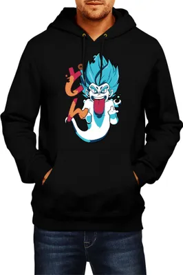 Obrázok produktu pre Pánska Mikina S Kapucňou Japan Manga Anime Comics Animation Dragon Anime Manga Ball Vegeta 10, Man 2XL / čierna
