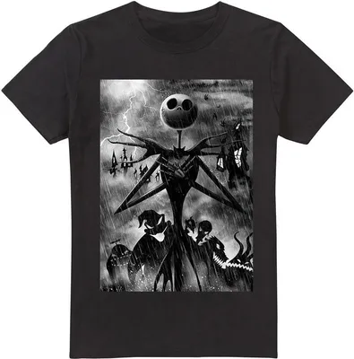 Image de The Nightmare Before Christmas - T-shirt pour homme TV4045 (XL) (Noir)
