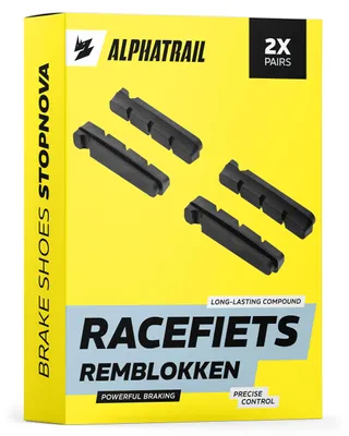 Productafbeelding van Racefiets remblokken voor cartridgehouder 55 mm, 2 paar voor velgremmen