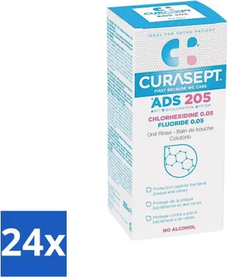 Produktbild von Curasept Mundspülung 0,05% CHX 200 ml - Vorteilspack - 24 Stücke