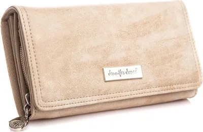 Produktbild von Beige großes Damenportemonnaie Jennifer Jones Portemonnaie Damen Geldbörse Portmonee für Geldscheine