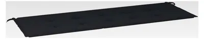 Produktbild von Gartenbankauflage, Sitzkissen für Outdoor, Polsterauflage für Gartenbank, Bankpolster, Schwarz 150x50x4cm Oxford-Gewebe