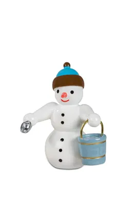 Obrázek produktu pro Dřevěná figurka sněhuláka posypová služba výška 6 cm NOVINKA