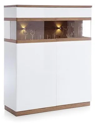 Image de Luxe Vitrine en verre Bois Designer Armoire Vitrines Étagères Étagères Meubles