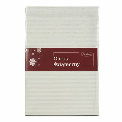 Zdjęcie produktu dla Świąteczny obrus do dekoracji stołu FlanoSH 6 szampan 40x140