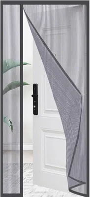 Obrázek produktu pro Magnetická síť proti hmyzu s silnými magnety a dvojitými otvory pro dveře