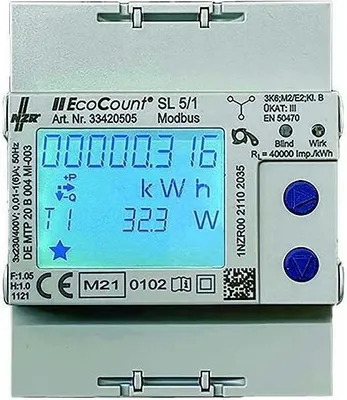 Produktbild von NZR Drehstromzäh. 0,25-5(85)A elektr digi geeicht B 5A