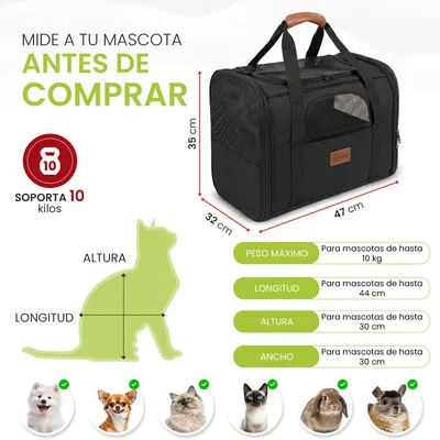 Immagine prodotto di Trasportino pieghevole per cani e gatti, con cuccia e ciotole, ideale per i viaggi