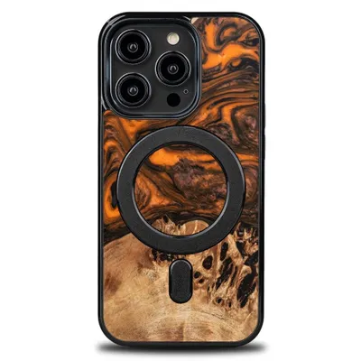 Produktbild von Bewood Unique Hülle für iPhone 14 Pro - Orange mit MagSafe