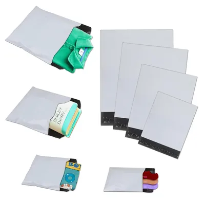 Image de Sacs d'expédition opaques et auto-adhésifs pour vêtements, lot de 10