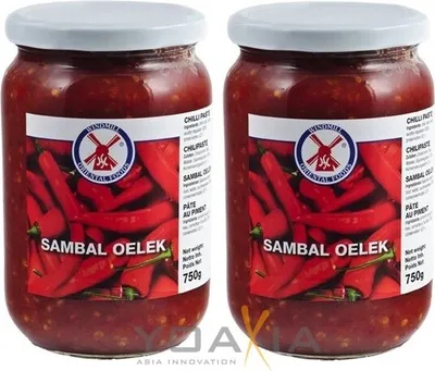 Zdjęcie produktu dla Podwójne opakowanie WINDMILL Sambal Oelek (2x 750g) | Pasta chili | Pasta chili