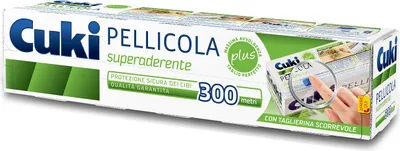 Produktbild von Cuki Superhaftende Folie, 300 Meter, mit Schiebeschneider, 1 Packung