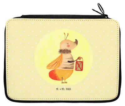 Produktbild von Mr. & Mrs. Panda Mäppchen Glühwürmchen - Gelb Pastell - Geschenk, Federtasche, Federmäppchen, Liebe, Federmappe, Liebesspruch, Lieblingsmensch, Leuchten, Verlobung, Etui