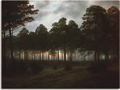 Produktbild von ARTland Leinwandbild Der Abend, um 1820/21 Größe: 60x45 cm