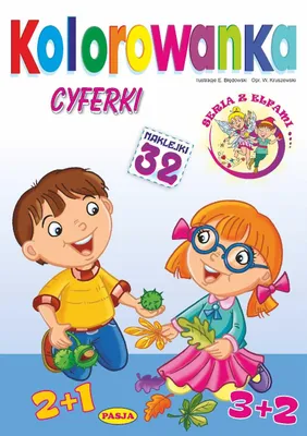 Produktbild von Kolorowanka edukacyjna dla dzieci Cyferki z naklejkami