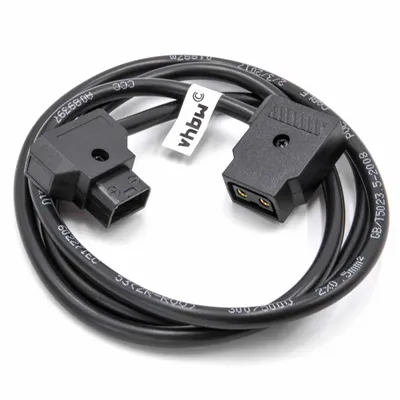 Produktbild von vhbw Adapter Kabel D-Tap (m) auf 1x D-Tap (w) kompatibel mit Anton Bauer Dionic, D-Tap Kamera - 1 m Schwarz