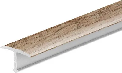 Zdjęcie produktu dla Profil fugowy gładki aluminiowy 20mm Cezar Dąb Jasny Mat 2,50m