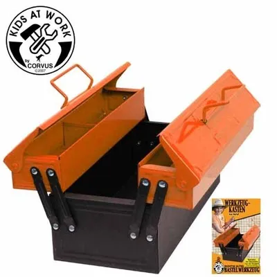 Produktbild von Werkzeugkasten aus Metall, orange