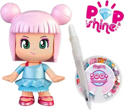 Produktbild von Pinypon Pop & Shine Puppe Rosa  Rosa One Size
