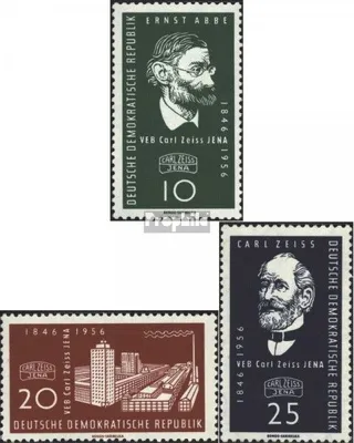 Produktbild von Briefmarken DDR 1956 Mi 545-547 (kompl.Ausg.) postfrisch 110 Jahre Carl-Zeiss-Werke Jena