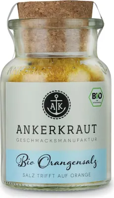 Produktbild von Orangensalz, 170g im Korkenglas