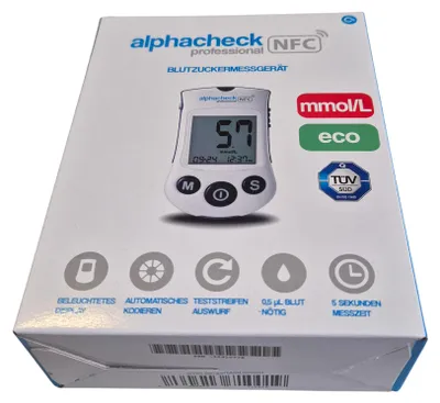 Immagine prodotto di alphacheck professional glicemia mmol/l ec | Confezione (1 pezzo)