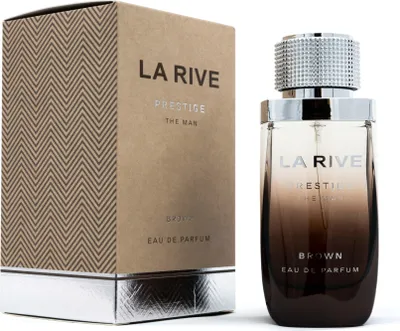 A perfume bottle and its box are displayed against a white background.