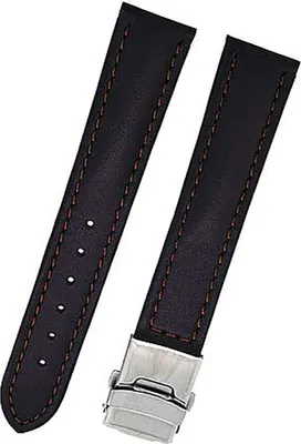 Produktbild von Uhrenarmband Glattleder gepolstert 20mm braun NAHT braun NEU