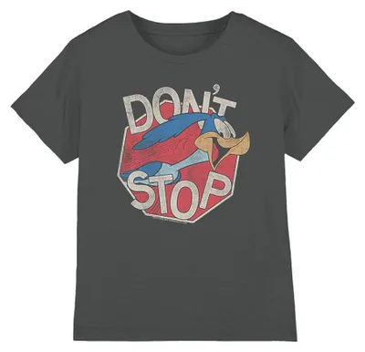 Image de T-shirt Looney Tunes - "Ne t'arrête pas" - pour enfants, modèle TV40796 (taille 116) - couleur anthracite